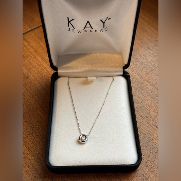 Kay Jewelers Jewelry - Kay Jewelers 14k White Gold Necklace with Diamond Pendant.